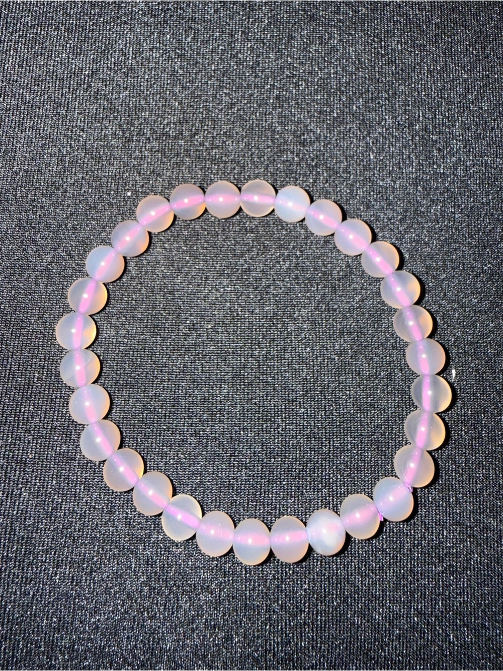 Authentic purple agate crystal bracelet & white & black star shell stretch rings